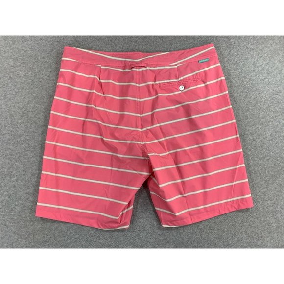 Bonobos Striped Lined Swim‎ Trunks Shorts (Men's Size 38) Pink - Picture 8 of 9